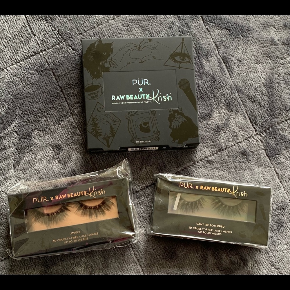 Pur x RawBeautyKristi Palette and Lash Bundle